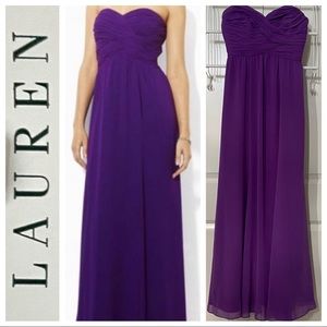 NWT 4 Strapless Dress, Purple